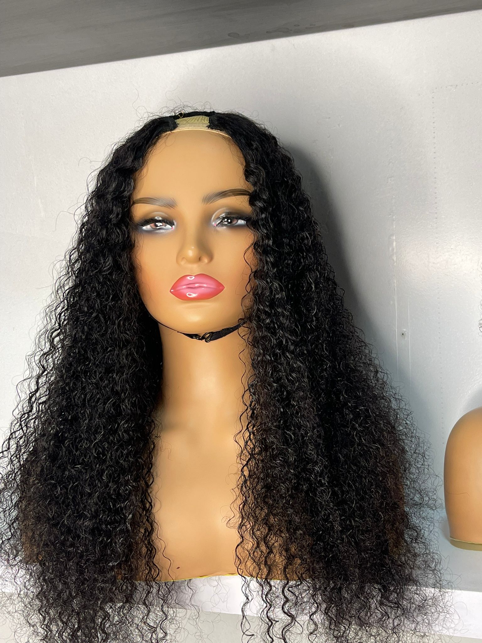 U part Lia curly Brazilian wig