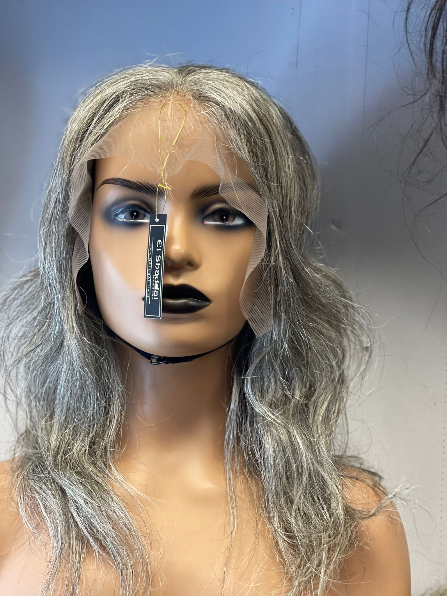 Catering Wig | Bone Straight Gray