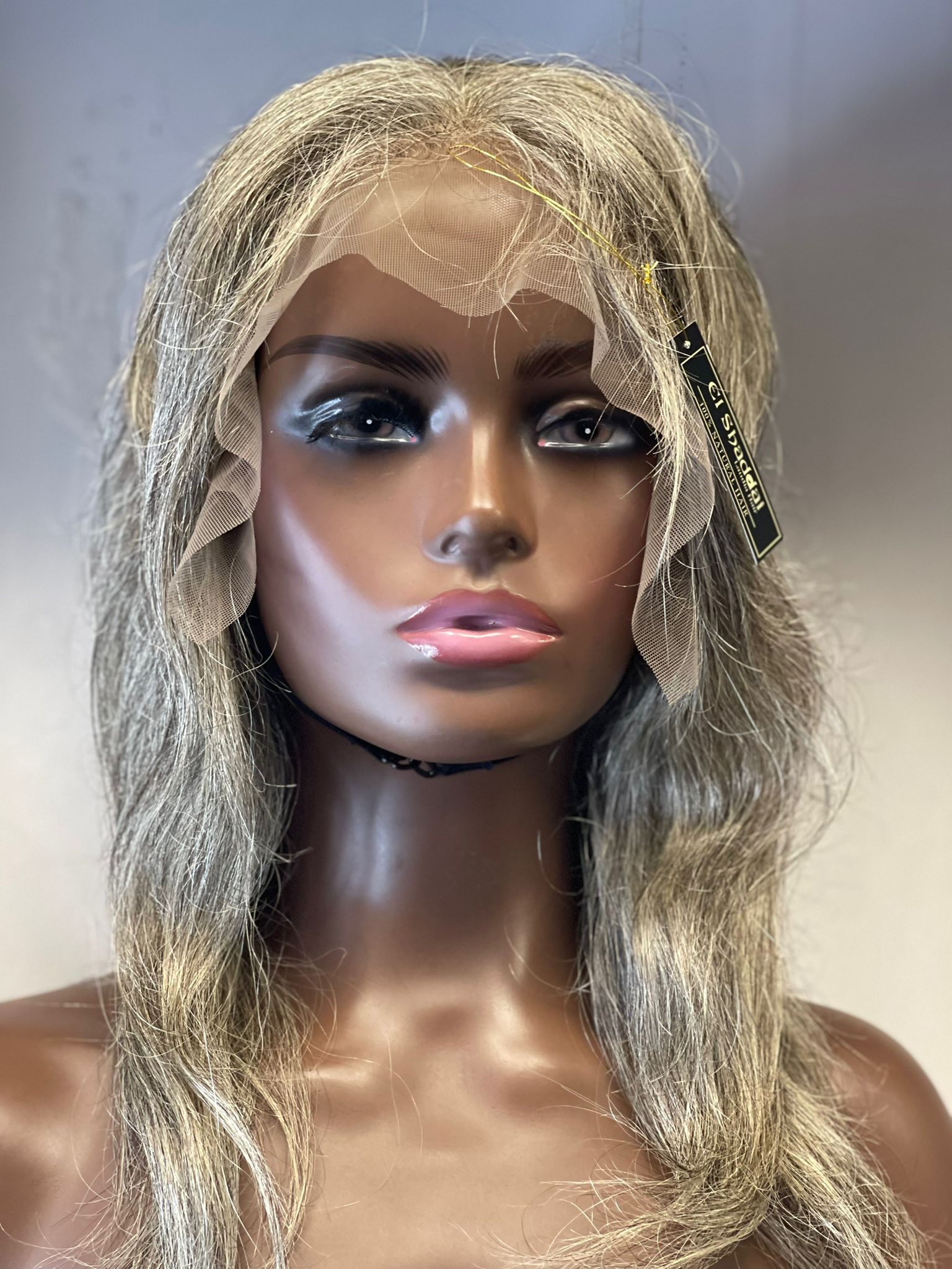 Catering Wig | Bone Straight Gray