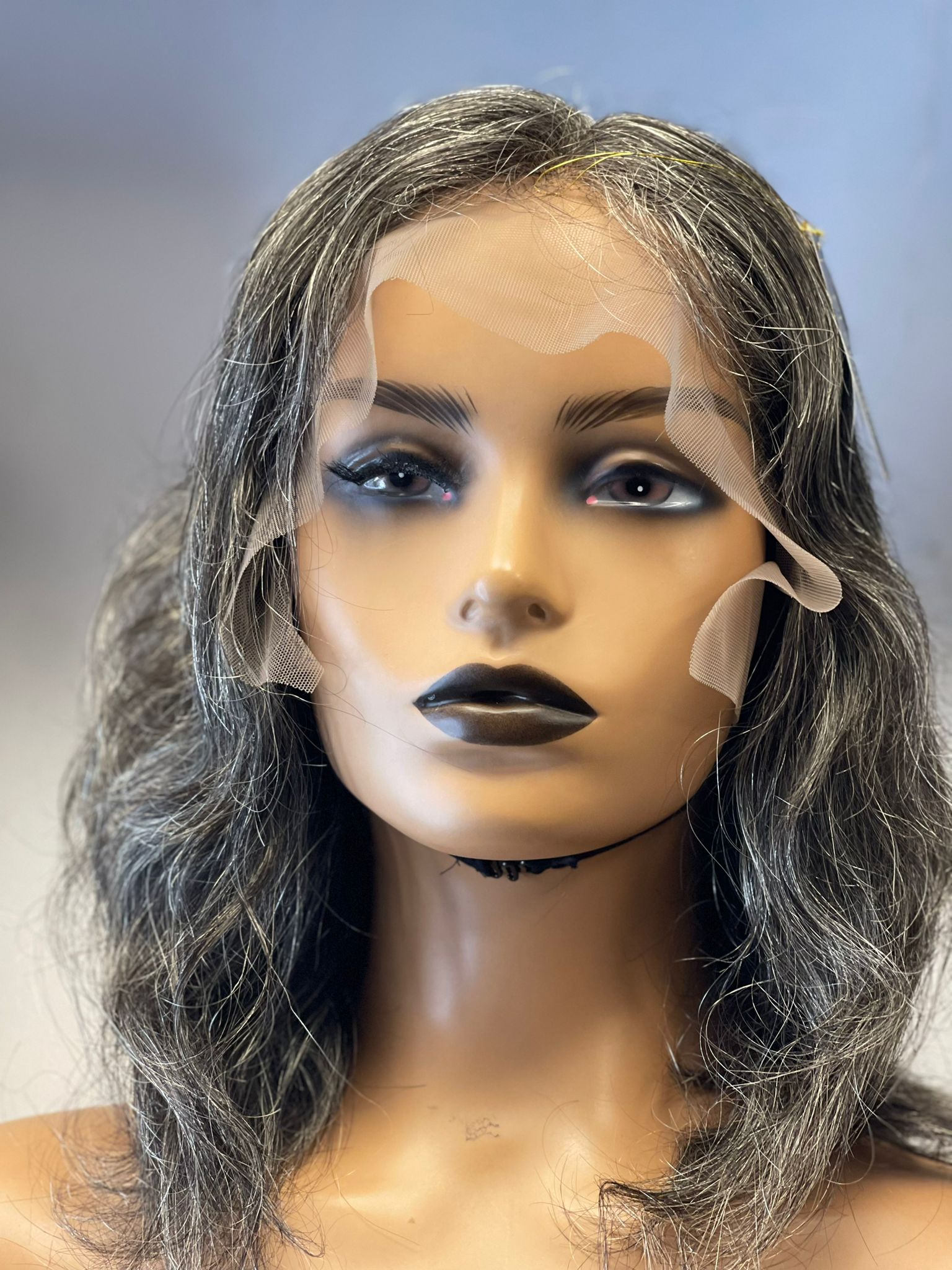 Catering Wig | Bone Straight Gray