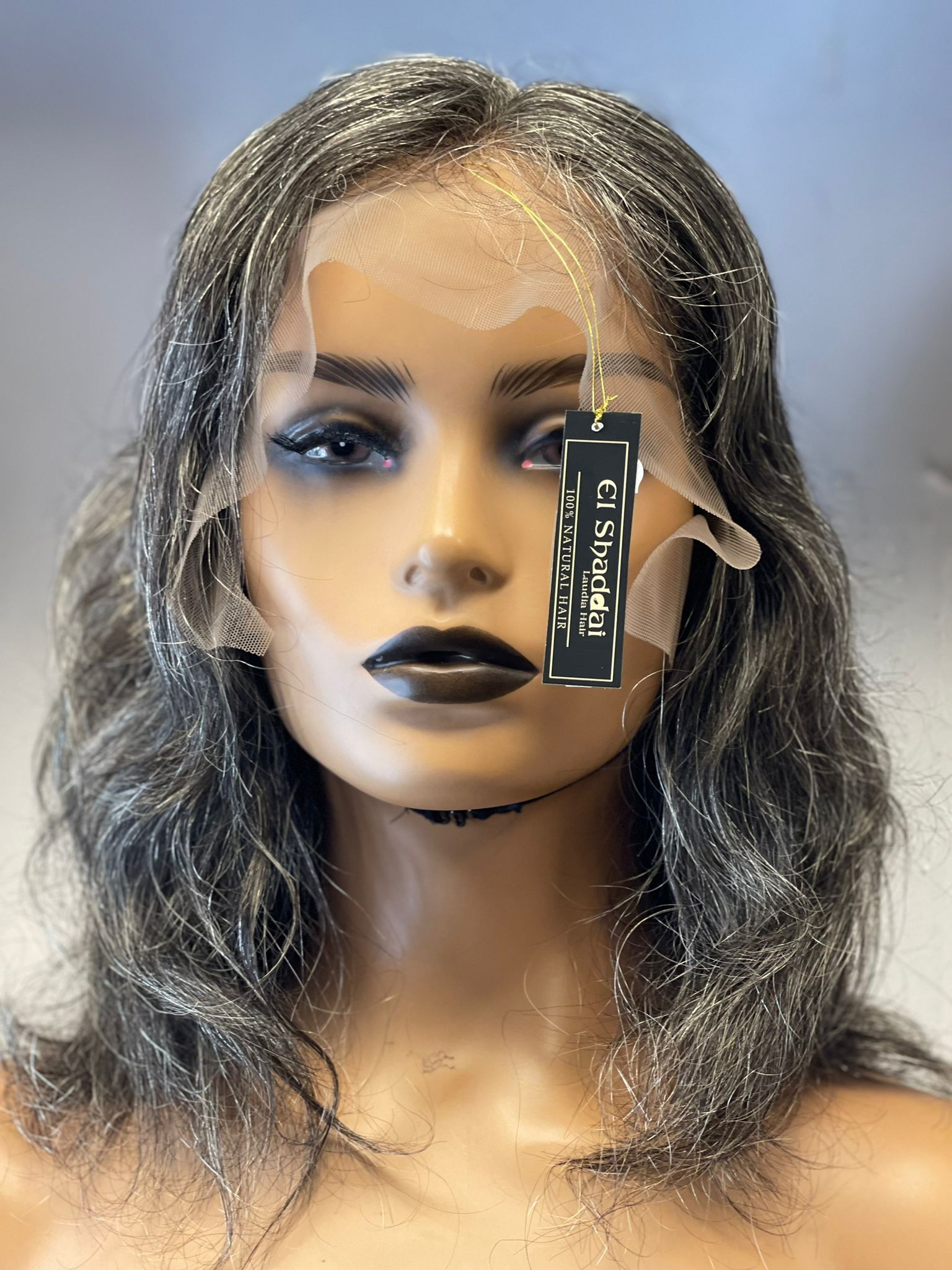 Catering Wig | Bone Straight Gray