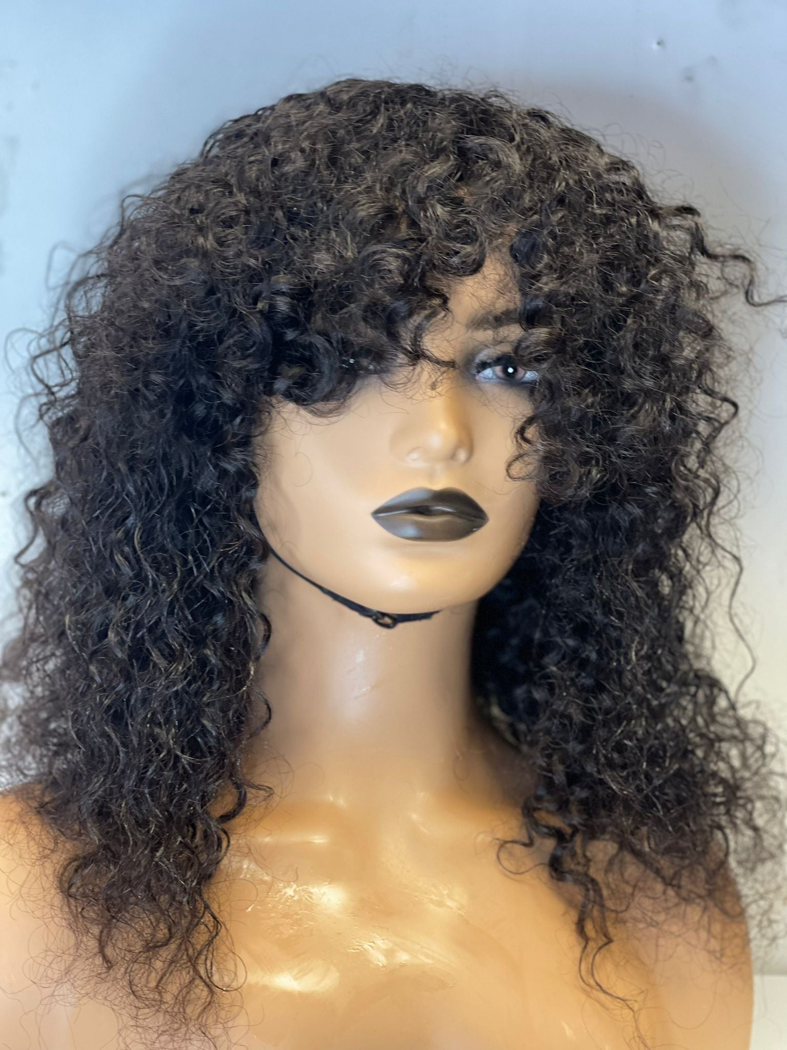 Catering Wig | Curly Ringlet Fringe