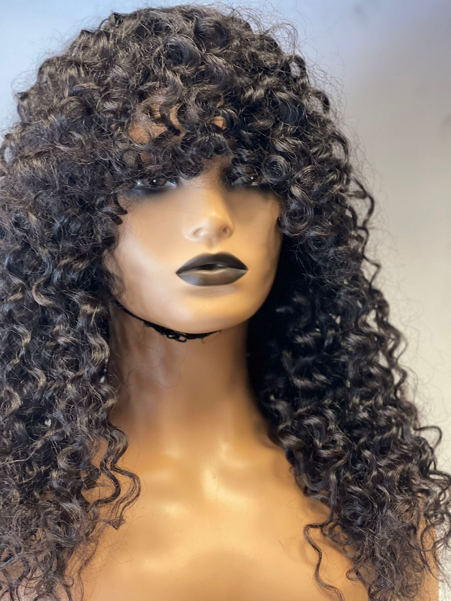 Catering Wig | Curly Ringlet Fringe