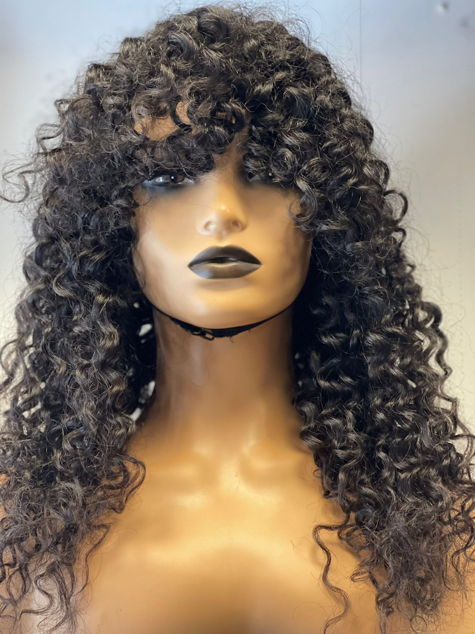 Catering Wig | Curly Ringlet Fringe